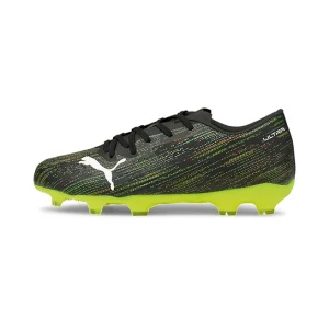 Puma Ultra 2.2 FG/AG Jr. Fussballschuh – Black Yellow Alert 10