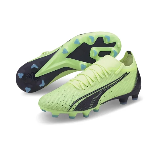 Puma ULTRA MATCH FG/AG WN’S Damen Fussballschuh – Fizzy Light Parisian Night Blue Glimmer 1