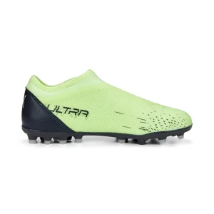 Puma ULTRA MATCH LL MG JR Rasen + Kunstrasenschuh – Fizzy Light Parisian Night Blue Glimmer 12