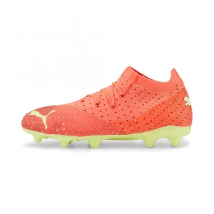 Puma FUTURE Z 3.4 FG/AG Jr Fußballschuhe – Fiery Coral Fizzy Light Black Salmon 9