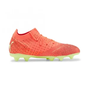 Puma FUTURE Z 3.4 FG/AG Jr Fußballschuhe – Fiery Coral Fizzy Light Black Salmon 13