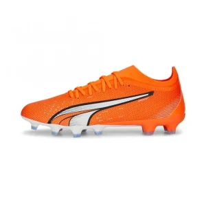 Puma ULTRA MATCH FG/AG Fussballschuh – Ultra Orange White Blue Glimmer 11