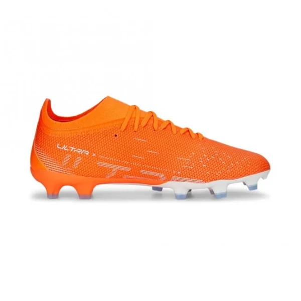 Puma ULTRA MATCH FG/AG Fussballschuh – Ultra Orange White Blue Glimmer 4