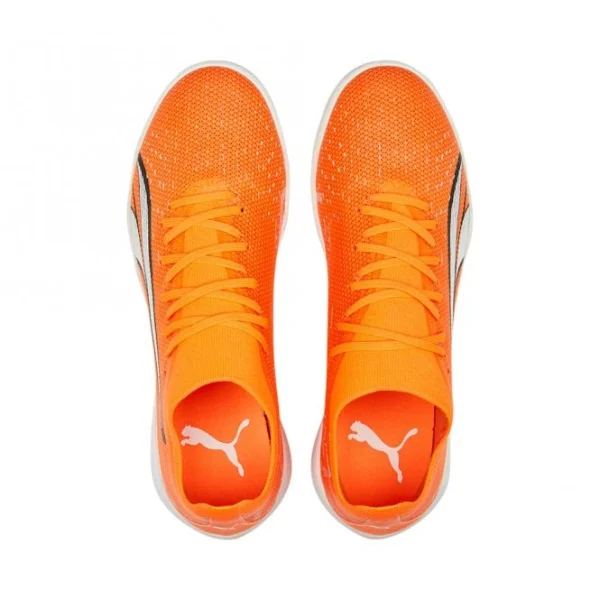 Puma ULTRA MATCH IT Hallenschuh – Ultra Orange White Blue Glimmer 7