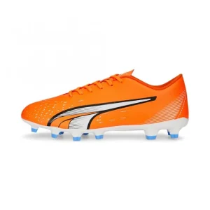 Puma ULTRA PLAY FG/AG Fussballschuh – Ultra Orange White Blue Glimmer 11