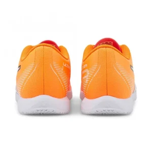 Puma ULTRA PLAY IT JR Hallenschuh – Orange White Blue Glimmer 17