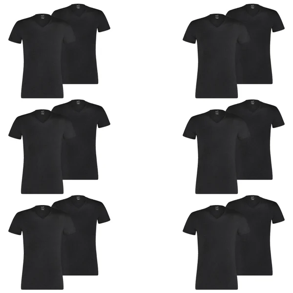 12 Er Pack Puma Basic V Neck T-Shirt Men Herren Unterhemd V-Ausschnitt 1