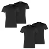 4 Er Pack Puma Basic Crew T-Shirt Men Herren Unterhemd Rundhals 10