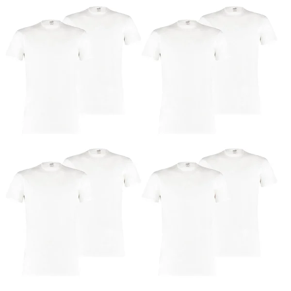 8 Er Pack Puma Basic Crew T-Shirt Men Herren Unterhemd Rundhals 1