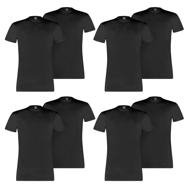 8 Er Pack Puma Basic Crew T-Shirt Men Herren Unterhemd Rundhals 1