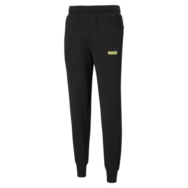 PUMA Ess 2 Col Logo Pants TR CL Herren Sporthose Trainings Hose Übergröße 586768 01 Schwarz 1