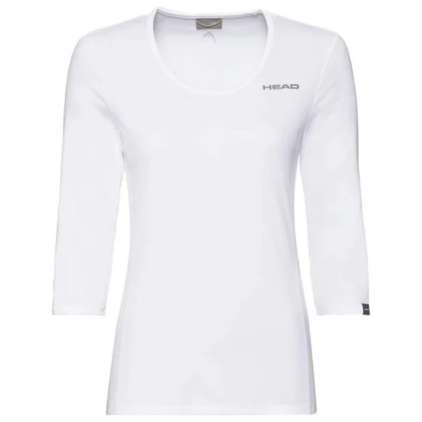 Head Club Tech 3/4 T-Shirt Damen – Weiss 1