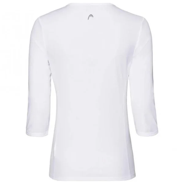 Head Club Tech 3/4 T-Shirt Damen – Weiss 3