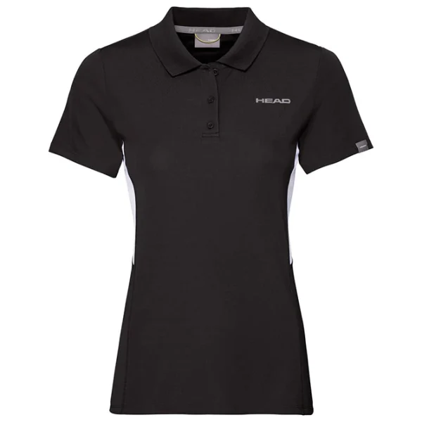 Head Club Tech Polo Damen – Schwarz 1