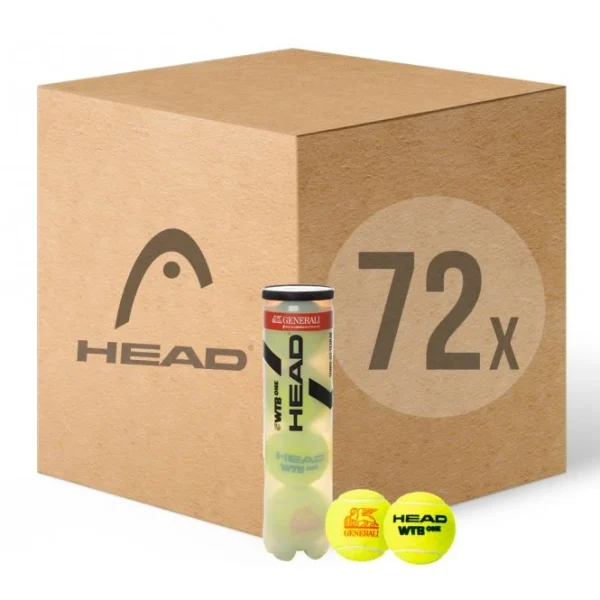 HEAD WTB ONE 72er Karton Tennisbälle – Offizieller WTB Spielball 1