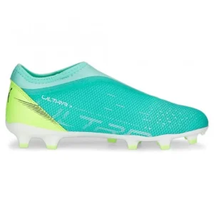 Puma ULTRA MATCH LL FG/AG JR Fussballschuh – Electric Peppermint White-Fast Yellow 11