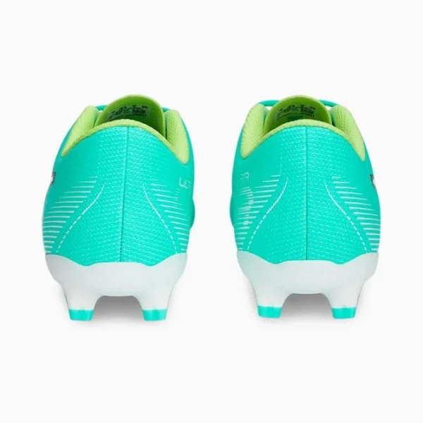 Puma ULTRA PLAY FG/AG Jr. Fussballschuh – Electric Peppermint White-Fast Yellow 5