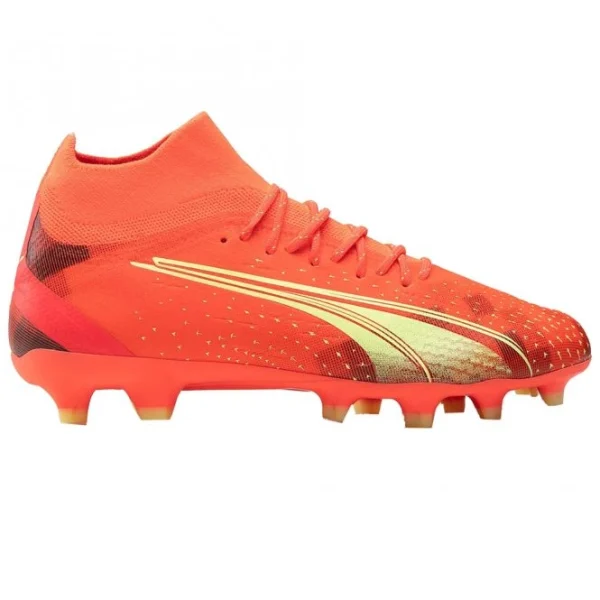 Puma ULTRA PRO FG/AG Fussballschuh – Coral-fizzy Light-black 1